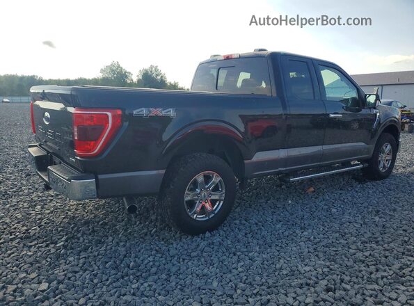 1FTEX1EP0NKD75153 2022 FORD F150 Black Trasero derecho
