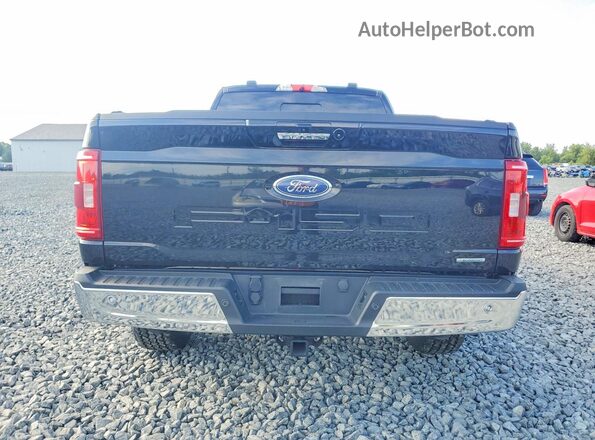 1FTEX1EP0NKD75153 2022 FORD F150 Black Vista trasera