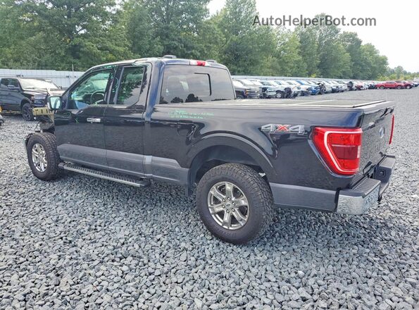 1FTEX1EP0NKD75153 2022 FORD F150 Black Trasero izquierdo