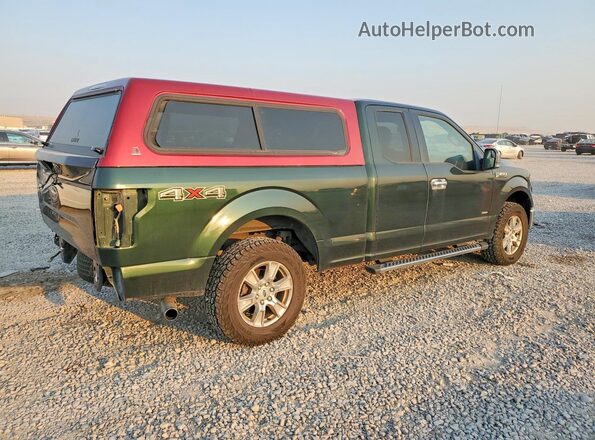 1FTEX1EP1GKE00578 2016 FORD F150 Green Rear right
