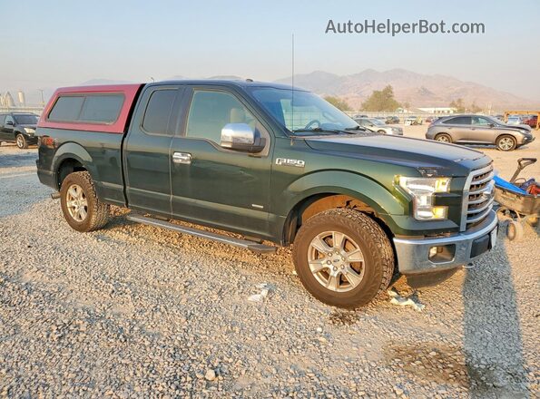 1FTEX1EP1GKE00578 2016 FORD F150 Green Front right