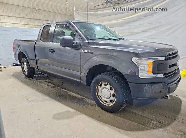 1FTEX1EP1JFB33653 2018 FORD F150 Gray Delantero derecho