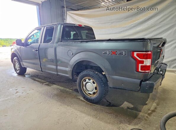 1FTEX1EP1JFB33653 2018 FORD F150 Gray Trasero izquierdo