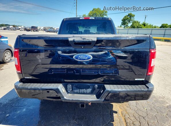 1FTEX1EP1JFE07997 2018 FORD F150 Black Vista trasera