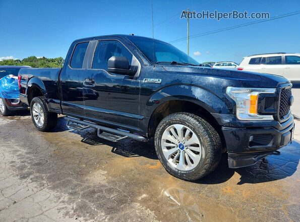 1FTEX1EP1JFE07997 2018 FORD F150 Black Delantero derecho