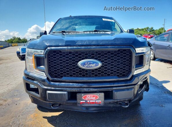 1FTEX1EP1JFE07997 2018 FORD F150 Black Vista frontal