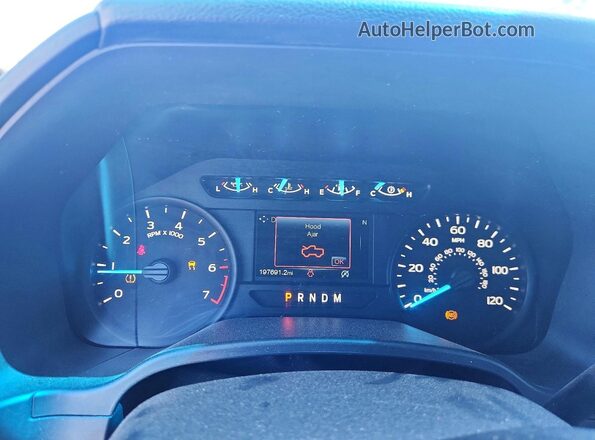 1FTEX1EP1JFE07997 2018 FORD F150 Black Vista del cuadro de instrumentos