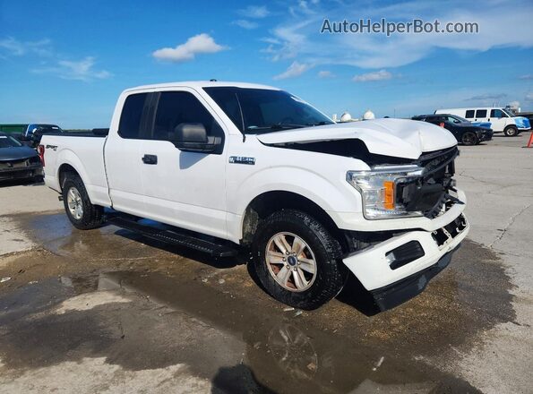 1FTEX1EP1JKF67871 2018 FORD F150 White Delantero derecho