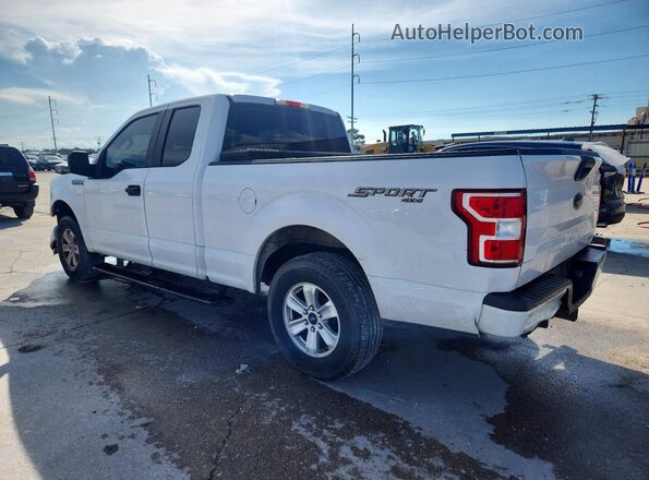 1FTEX1EP1JKF67871 2018 FORD F150 White Trasero izquierdo