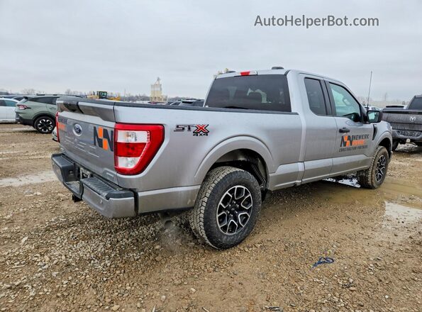 1FTEX1EP1NKD88610 2022 FORD F150 Silver Հետևի աջ