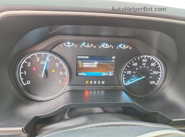 1FTEX1EP1NKD88610 2022 FORD F150 Silver Սարքավորումների վահանակի տեսք