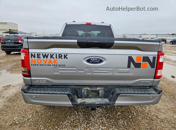 1FTEX1EP1NKD88610 2022 FORD F150 Silver Հետևի տեսք