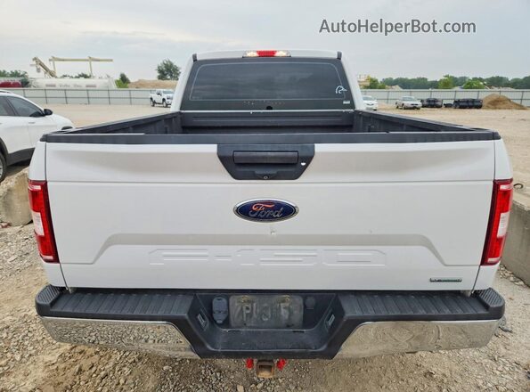 1FTEX1EP2JFC30909 2018 FORD F150 White უკანა ხედი