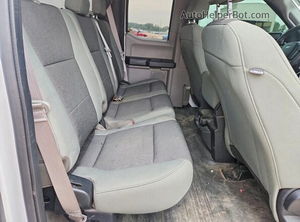 1FTEX1EP2JFC30909 2018 FORD F150 White უკანა სავარძლების ხედი