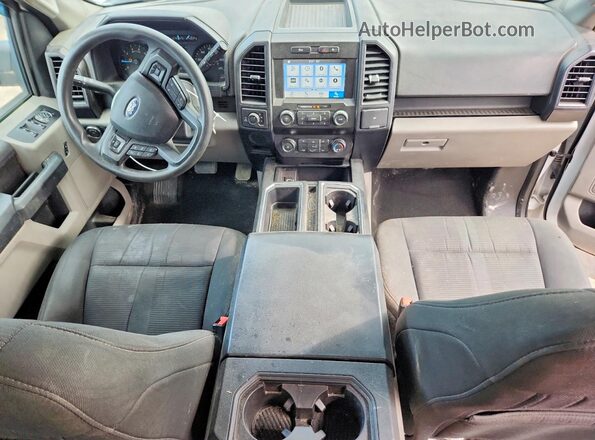 1FTEX1EP2KKC81612 2019 FORD F150 White წინა პანელის ხედი