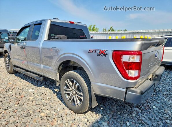 1FTEX1EP2NKE61676 2022 FORD F150 Silver Rear left