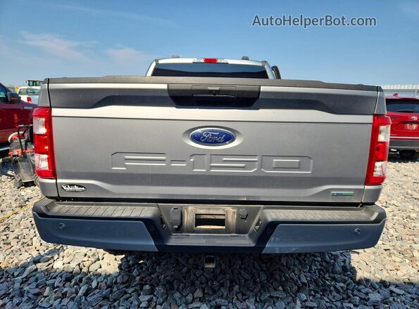 1FTEX1EP2NKE61676 2022 FORD F150 Silver Rear view