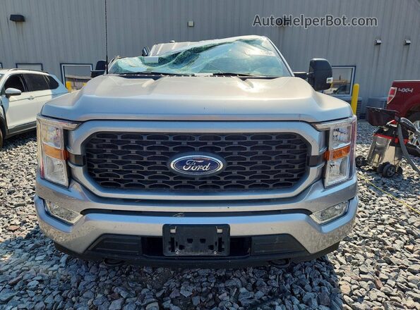 1FTEX1EP2NKE61676 2022 FORD F150 Silver Front view