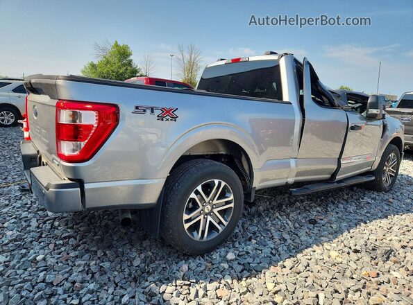 1FTEX1EP2NKE61676 2022 FORD F150 Silver Rear right