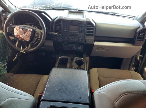 1FTEX1EP3GFC06336 2016 FORD F150 Gray Dashboard view