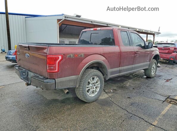 1FTEX1EP3GKE65772 2016 FORD F150 Burgundy Tył prawy