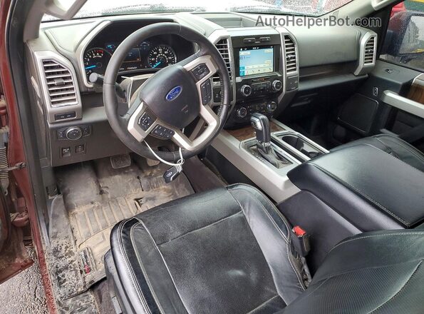 1FTEX1EP3GKE65772 2016 FORD F150 Burgundy Widok deski rozdzielczej