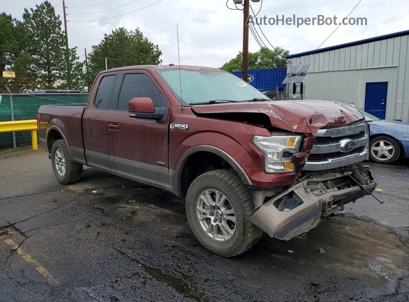 1FTEX1EP3GKE65772 2016 FORD F150 Burgundy Przód prawy