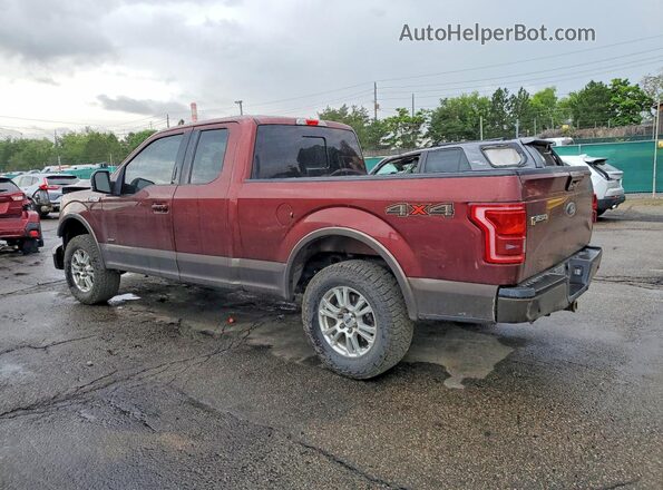 1FTEX1EP3GKE65772 2016 FORD F150 Burgundy Tył lewy