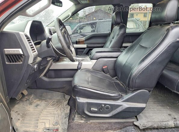 1FTEX1EP3GKE65772 2016 FORD F150 Burgundy Widok wnętrza z przodu
