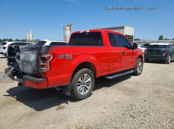 1FTEX1EP3HKC43668 2017 FORD F150 Red Задня права чверть
