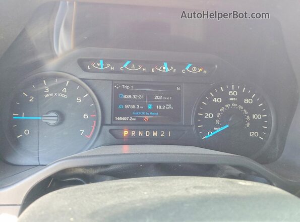 1FTEX1EP3HKC43668 2017 FORD F150 Red Вид щитка приладів