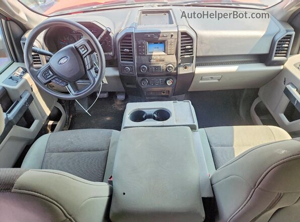 1FTEX1EP3KKD07618 2019 FORD F150 Red Vista del salpicadero
