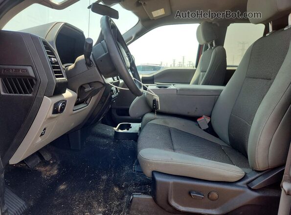 1FTEX1EP3KKD07618 2019 FORD F150 Red Vista interior delantera