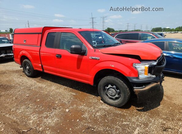 1FTEX1EP3KKD07618 2019 FORD F150 Red Delantero derecho