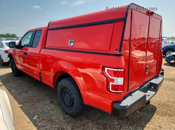 1FTEX1EP3KKD07618 2019 FORD F150 Red Trasero izquierdo