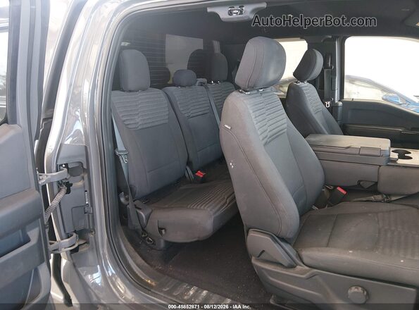 1FTEX1EP3MFB43542 2021 FORD F150 Gray VIN կոդի պիտակի տեսք