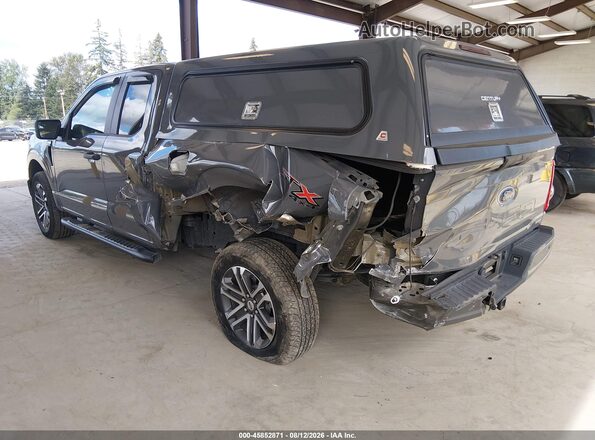 1FTEX1EP3MFB43542 2021 FORD F150 Gray Հետևի ձախ