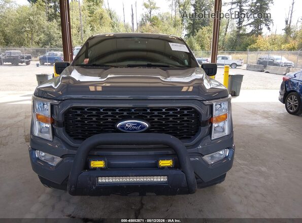 1FTEX1EP3MFB43542 2021 FORD F150 Gray Սարքավորումների վահանակի տեսք