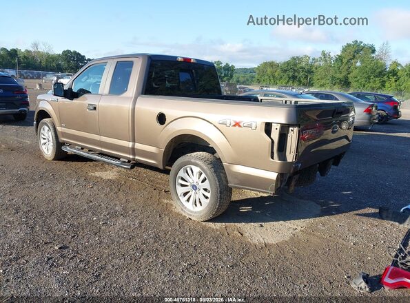 1FTEX1EP4GFC38163 2016 FORD F150 Коричневый Задняя левая четверть
