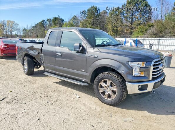 1FTEX1EP4GKF06183 2016 FORD F150 Gray Առջևի աջ