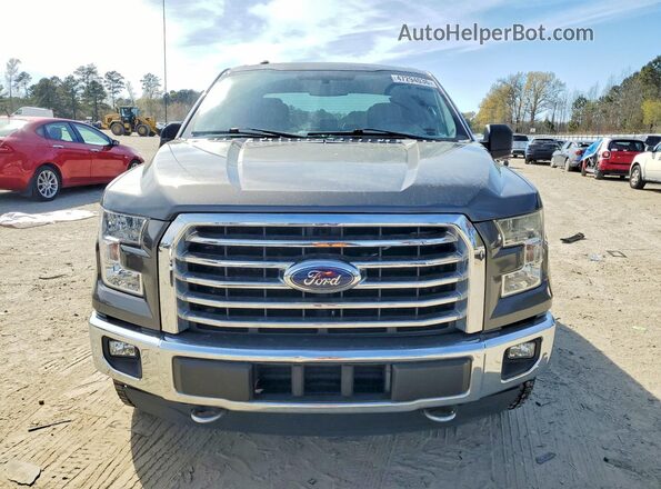 1FTEX1EP4GKF06183 2016 FORD F150 Gray Դիմացի տեսք