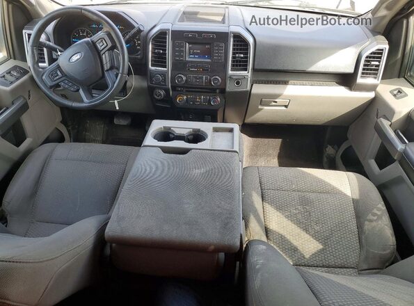 1FTEX1EP4GKF06183 2016 FORD F150 Gray Առջևի վահանակի տեսք