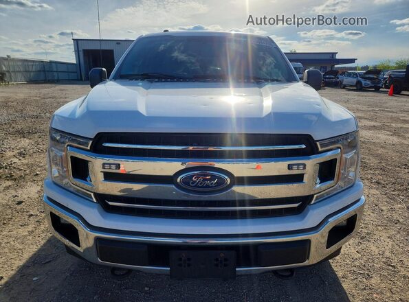 1FTEX1EP4JFB97492 2018 FORD F150 White Դիմացի տեսք
