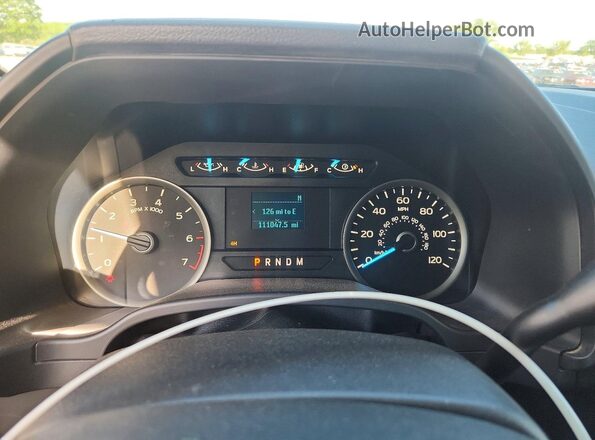 1FTEX1EP4JFB97492 2018 FORD F150 White Սարքավորումների վահանակի տեսք