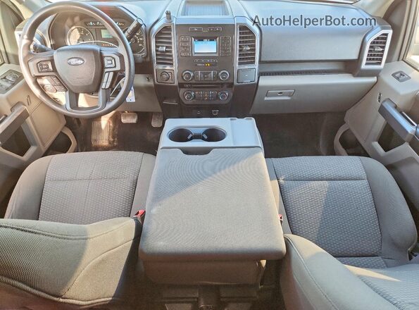 1FTEX1EP4JFB97492 2018 FORD F150 White Առջևի վահանակի տեսք