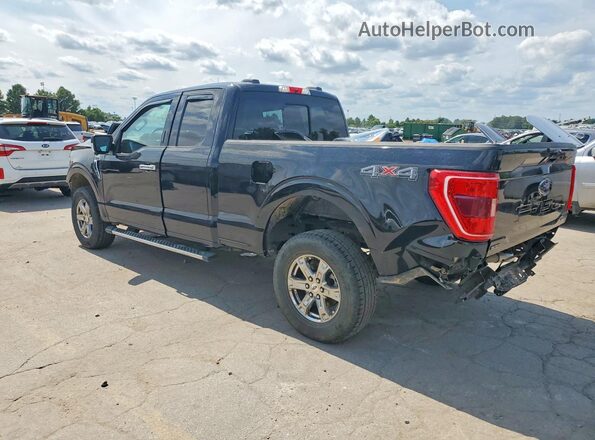 1FTEX1EP4MFA19991 2021 FORD F150 Black Задня ліва чверть