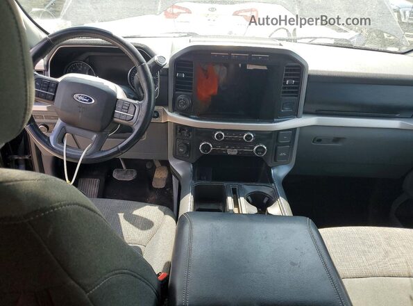 1FTEX1EP4MFA19991 2021 FORD F150 Black Вид панелі приладів