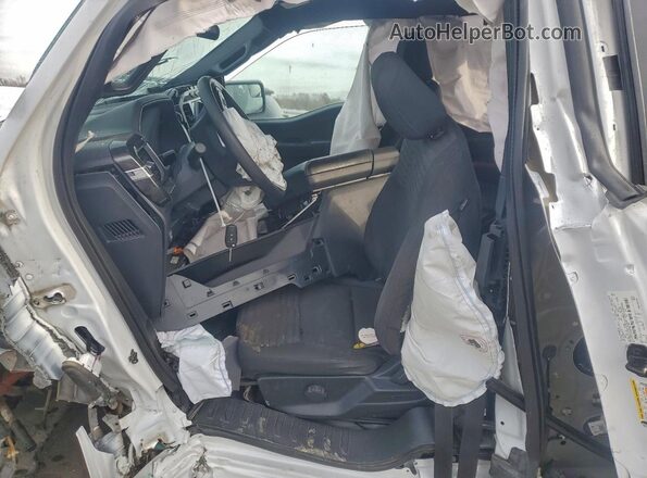 1FTEX1EP4MFB85282 2021 FORD F150 White Вид салону спереду