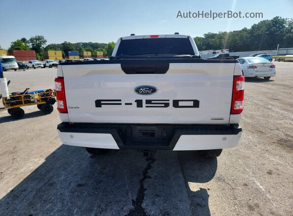 1FTEX1EP4PKD79385 2023 FORD F150 White Вид ззаду