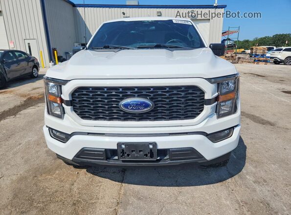 1FTEX1EP4PKD79385 2023 FORD F150 White Вид спереду
